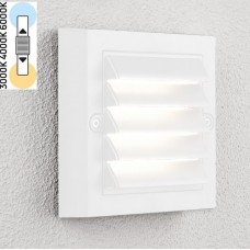 Φωτιστικό Επίτοιχο LED 6W 230V CCT Πλαστικό Λευκό IP65 7875